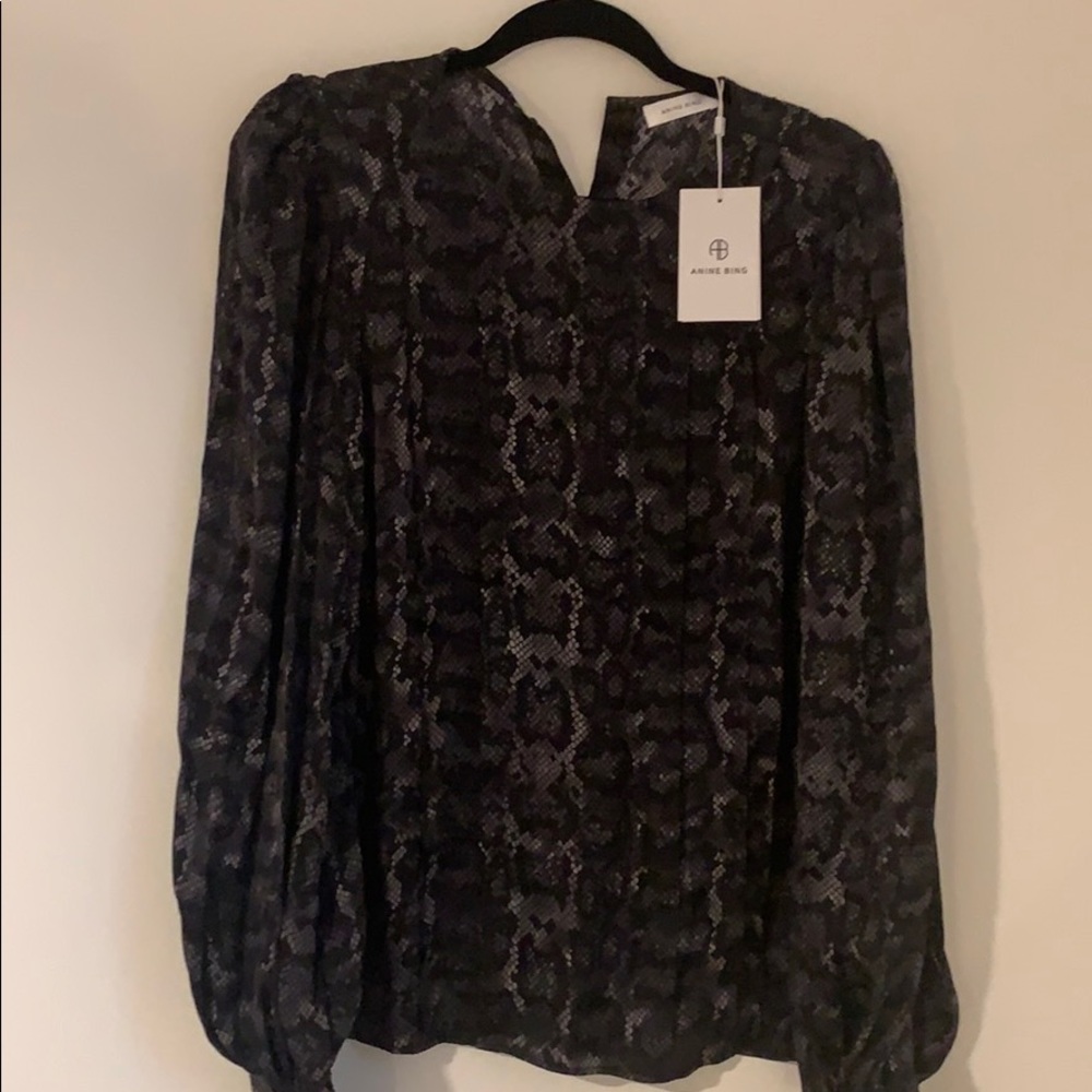 Snakeskin Print Blouse
